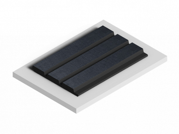 Декоративная стеновая панель 3D HiWood LV124 BK114K декорированная из фитополимера 12х120х2700 мм