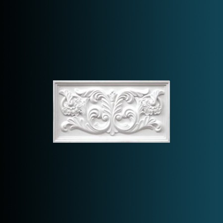 Декоративное панно Перфект K4023 240х450х30 мм белое из полиуретана