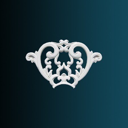 Заказать Декоративный орнамент Перфект K4044 230х400х16 мм белый из полиуретана 