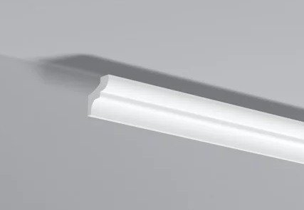 Декоративный потолочный плинтус NMC MF 35х30 200 см белого цвета