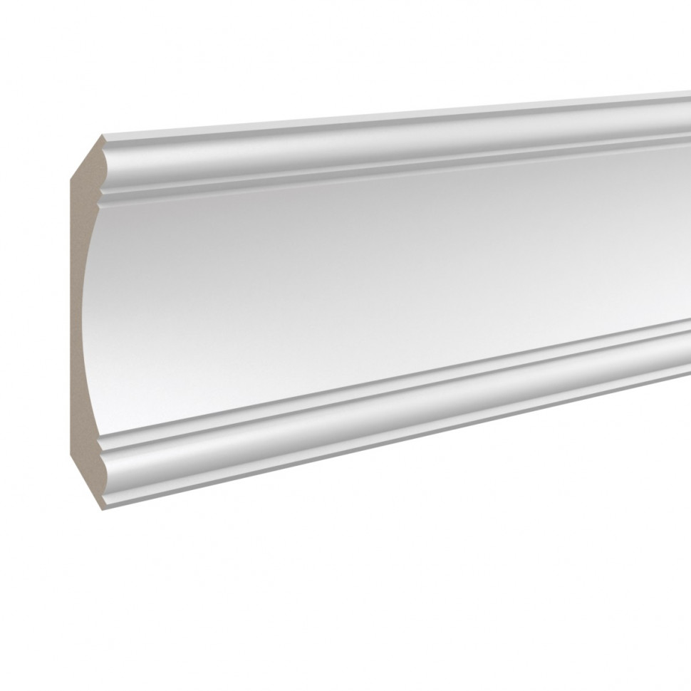 Заказать Потолочный плинтус 140х140 мм Ultrawood CR 003 200 см ЛДФ белый 