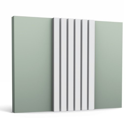 Декоративная стеновая панель 3D 250х2000 мм Orac Decor W111 белая