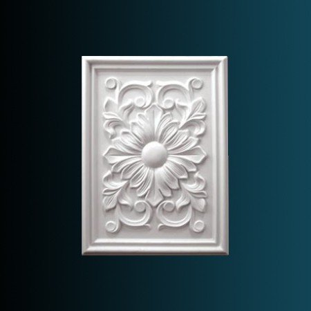 Декоративное панно Перфект K4024 500х370х20 мм белое из полиуретана