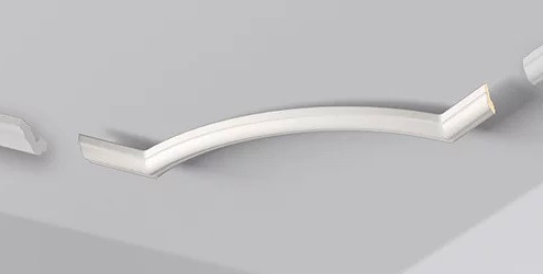 Декоративный уголок для потолочного плинтуса (карниза) NMC Nomastyl O24 20х40 (кмп 4 штуки) белый