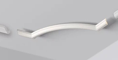 Декоративный уголок для потолочного плинтуса (карниза) NMC Nomastyl O24 20х40 (кмп 4 штуки) белый