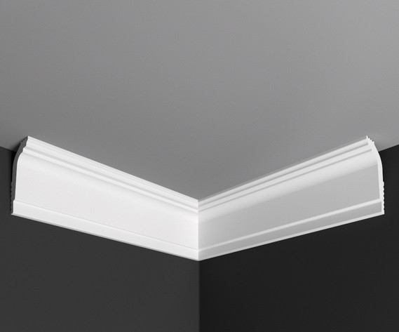 Заказать Угол внутренний к плинтусу Де-Багет П 08 30/50 белый полистирол 