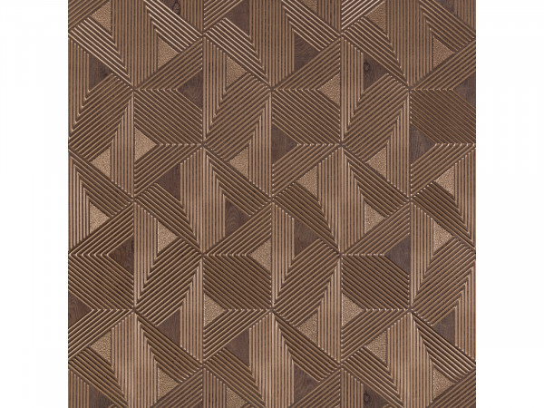 Декоративная отделочная стеновая панель 3D 600х4 мм HiWood Maximum DM629 BR68 композит с геометрическим узором 300 см