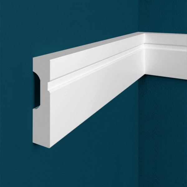 Декоративый молдинг Перфект Плюс P01 70х50 мм 200 см белый из ударопрочного полимера