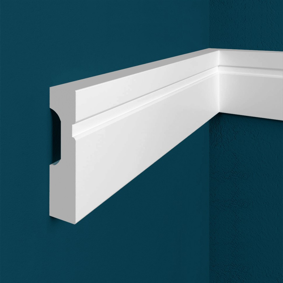 Заказать Декоративый молдинг Перфект Плюс P01 70х50 мм 200 см белый из ударопрочного полимера 