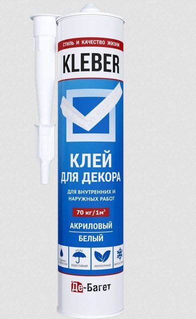 Заказать Клей монтажный для лепнины для декора Де-Багет KLEBER 300 мл 