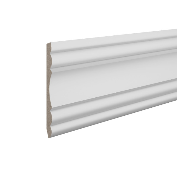 Потолочный плинтус 170х62 мм Ultrawood CR 022 244 см ЛДФ белый