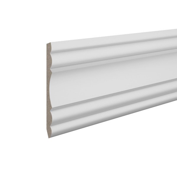 Потолочный плинтус 170х62 мм Ultrawood CR 022 244 см ЛДФ белый