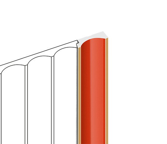 Финишный молдинг для стеновых панелей HiWood LF139B OR3G декорированный фитополимер 12х34х2700 мм