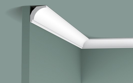 Потолочный плинтус 30х29 мм Orac Decor Duropolymer CX115 белый 2 м
