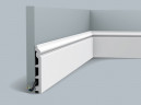 Заказать Напольный плинтус 138х18 мм с кабель-каналом Orac Decor Duropolymer SX118 белый 2 м 