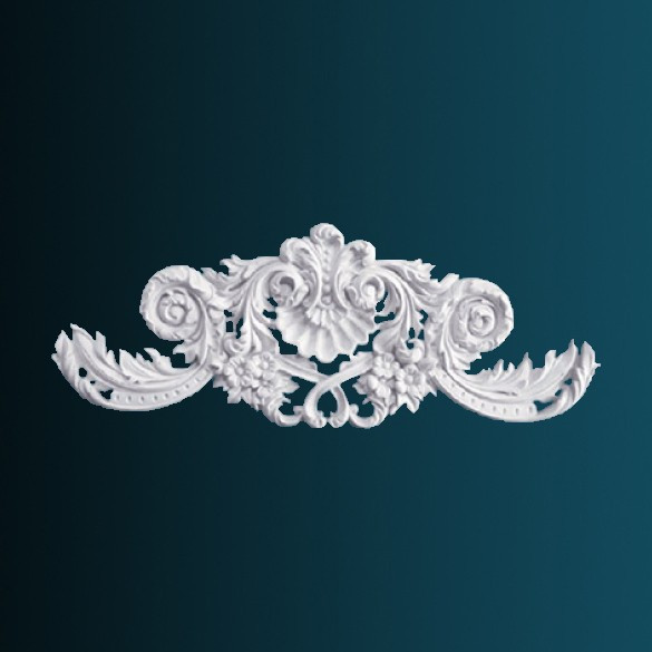 Декоративный орнамент Перфект G2211 400х1060х40 мм белый из полиуретана