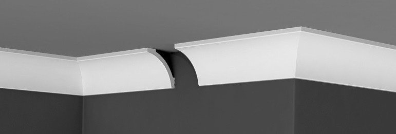 Заказать Потолочный плинтус 70х70 мм Де-Багет XPS П 05 70/70 белый полистирол 200 см 