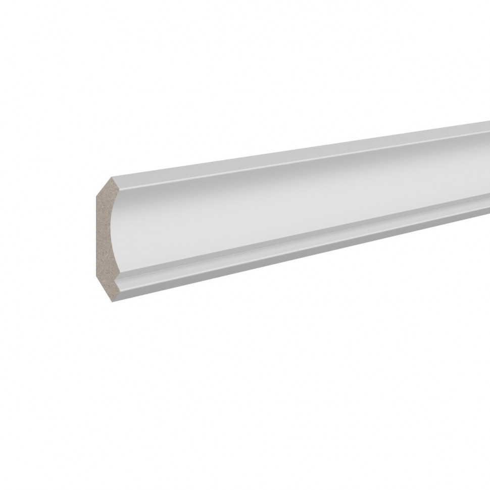 Заказать Потолочный плинтус 31х31 мм Ultrawood CR 014 244 см ЛДФ белый 