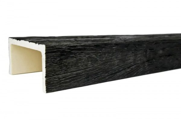 Декоративная балка 75х150 мм Уникс Славянский стиль СС2 Темная олива 2 м