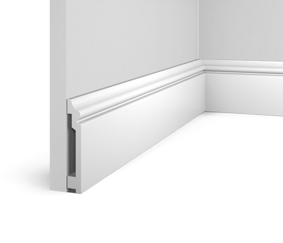 Напольный плинтус HiWood BA100 белый фитополимер 17х100х2000 мм