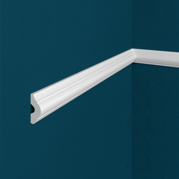 Декоративый молдинг Перфект Плюс P10 26х18 мм 200 см белый из ударопрочного полимера