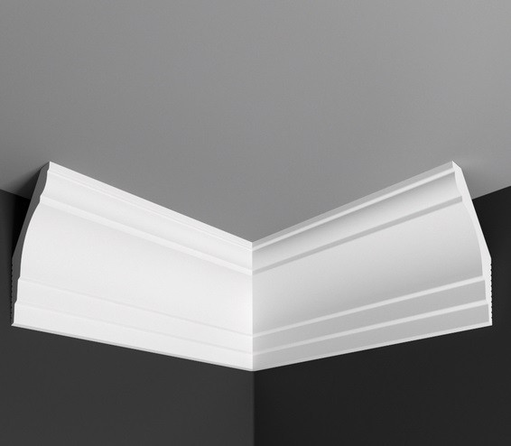 Заказать Угол внутренний к плинтусу Де-Багет П 10 50/80 белый полистирол 