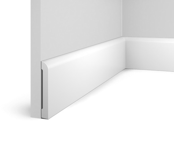 Заказать Напольный плинтус HiWood BE100 белый фитополимер 13.5х100х2000 мм 