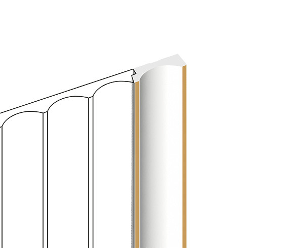 Заказать Финишный молдинг для стеновых панелей HiWood LF139B W49G декорированный фитополимер 12х34х2700 мм 