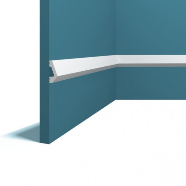 Декоративый молдинг 14х33 мм Перфект Плюс P137 белый из ударопрочного полимера 200 см