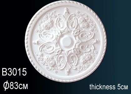 Заказать Декоративная потолочная розетка Перфект B3015 830 мм белая из полиуретана 