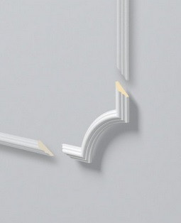 Уголок к интерьерным молдингам NMC Arstyl SP3-4 130х130 (комплект 4 штуки) белый