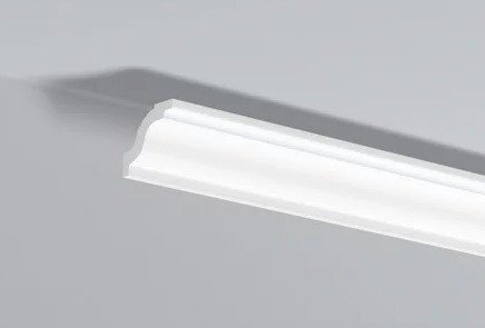 Декоративный потолочный плинтус NMC MT 45х40 200 см белого цвета