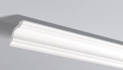 Заказать Декоративный потолочный плинтус NMC LX-110R 200 см белого цвета 80х80 мм 