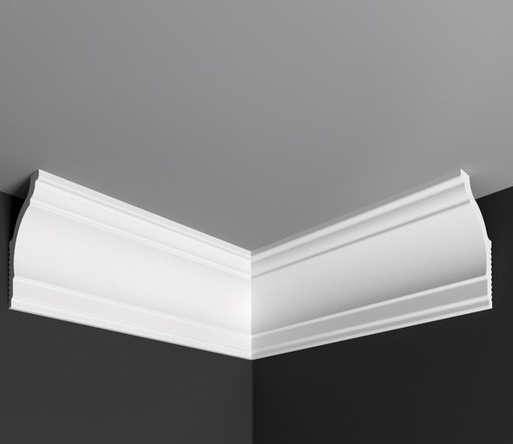 Заказать Угол внутренний к плинтусу Де-Багет П 10 70/40 белый полистирол 