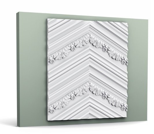 Декоративная стеновая панель 3D 400х2000 мм Orac Decor W130 белая