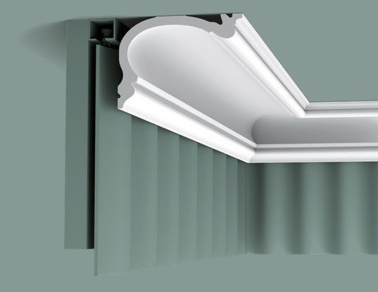 Заказать Потолочный плинтус 88х122 мм гибкий Orac Decor Purotouch Flex C341F белый 2 м 