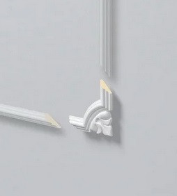 Уголок к интерьерным молдингам NMC Arstyl SP3-6 80х80 (комплект 4 штуки) белый