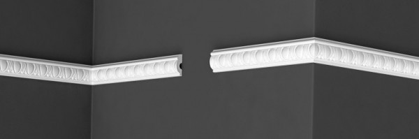 Декоративный молдинг 40х13 мм Де-Багет Декор ДМ 02/40 белый 200 см