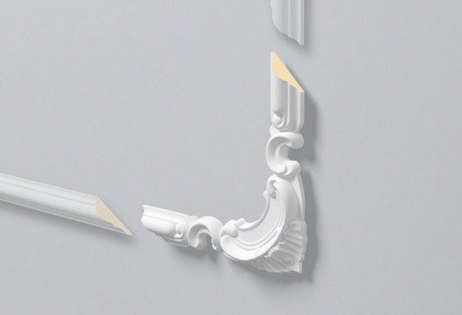 Уголок к интерьерным молдингам NMC Arstyl Z101 200х200 (4 штуки) белый