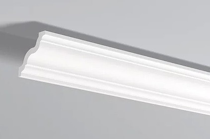 Заказать Декоративный потолочный плинтус NMC LX-120 200 см белого цвета 85х80 мм 