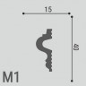 Заказать Декоративный молдинг 40х15 мм Де-Багет XPS POLYMER М 1 белый 200 см 