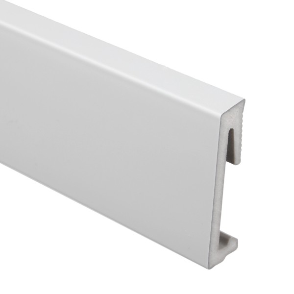 Напольный плинтус ПВХ 60 мм SALAG ALPHA Szary AP61M2 серый 2.2 м