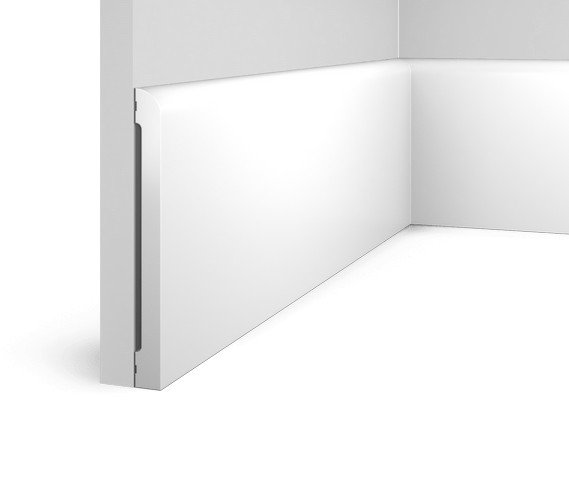 Напольный плинтус HiWood BE180 белый фитополимер 16х180х2000 мм