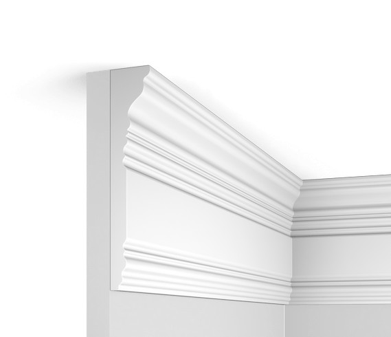 Заказать Потолочный плинтус HiWood L1702 белый фитополимер 33.5х170х2000 мм 