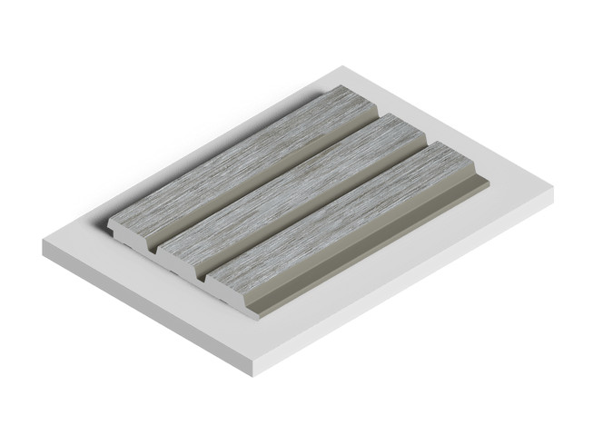 Заказать Декоративная стеновая панель 3D HiWood LV124 GN68 декорированная из фитополимера 12х120х2700 мм 