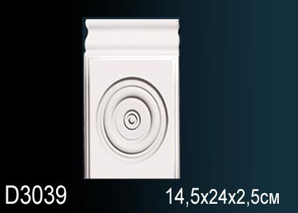 Заказать Декоративное обрамление дверей Перфект D3039 240х145 мм белое из полиуретана 