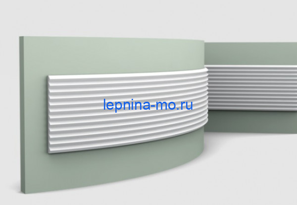 Декоративная стеновая панель 3D гибкая 250х2000 мм Orac Decor W108F белая