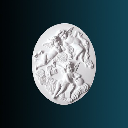 Декоративное панно Перфект K4050 550х430х45 мм белое из полиуретана