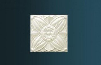 Декоративный орнамент Перфект P1116 150х150х10 мм белый из полиуретана