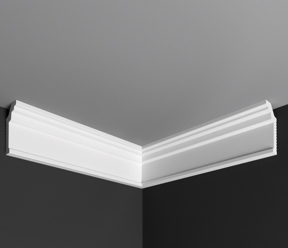 Заказать Угол внутренний к плинтусу Де-Багет П 13 25/50 белый полистирол 